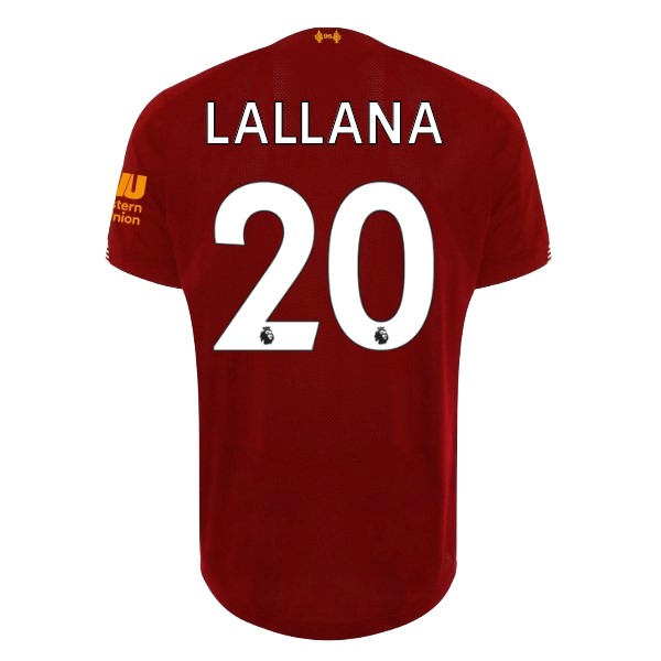 Trikot Liverpool NO.20 Lallana Heim 2019-20 Rote Fussballtrikots Günstig